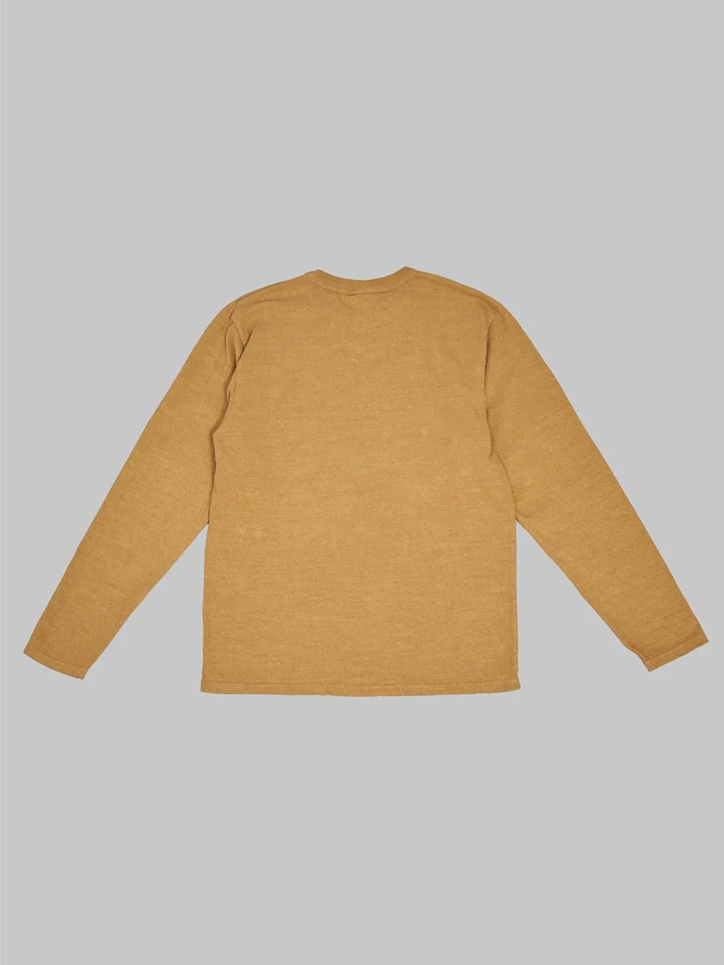 UES No.8 Slub Nep Long Sleeve T-Shirt Yellow