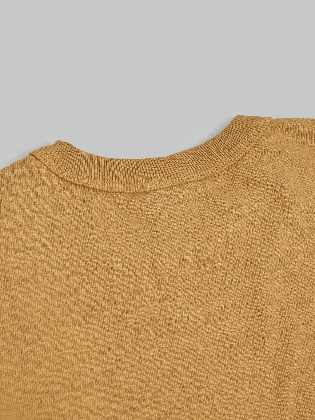 UES No.8 Slub Nep Long Sleeve T-Shirt Yellow