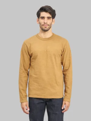 UES No.8 Slub Nep Long Sleeve T-Shirt Yellow