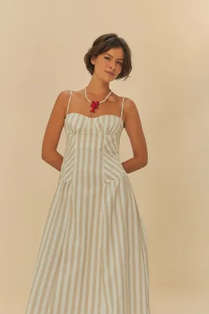 Vestido Cropped Listra Bicolor