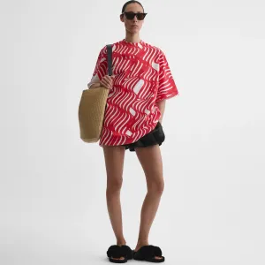 WAVE T-SHIRT | white cotton jersey