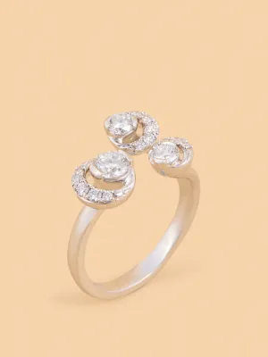 Westside X Pome Triple Cluster Lab Diamond Ring