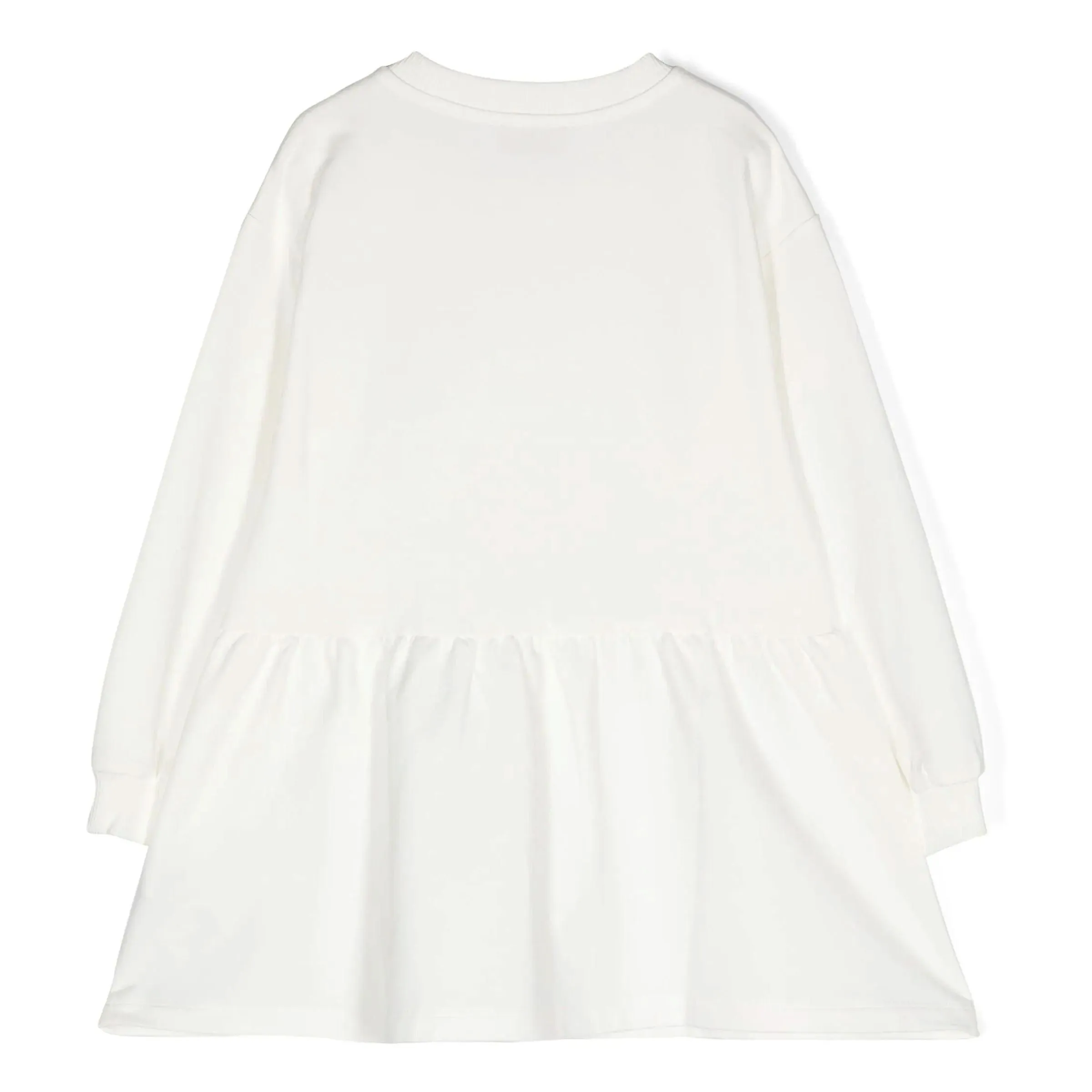 White Heart Bear Print Dress