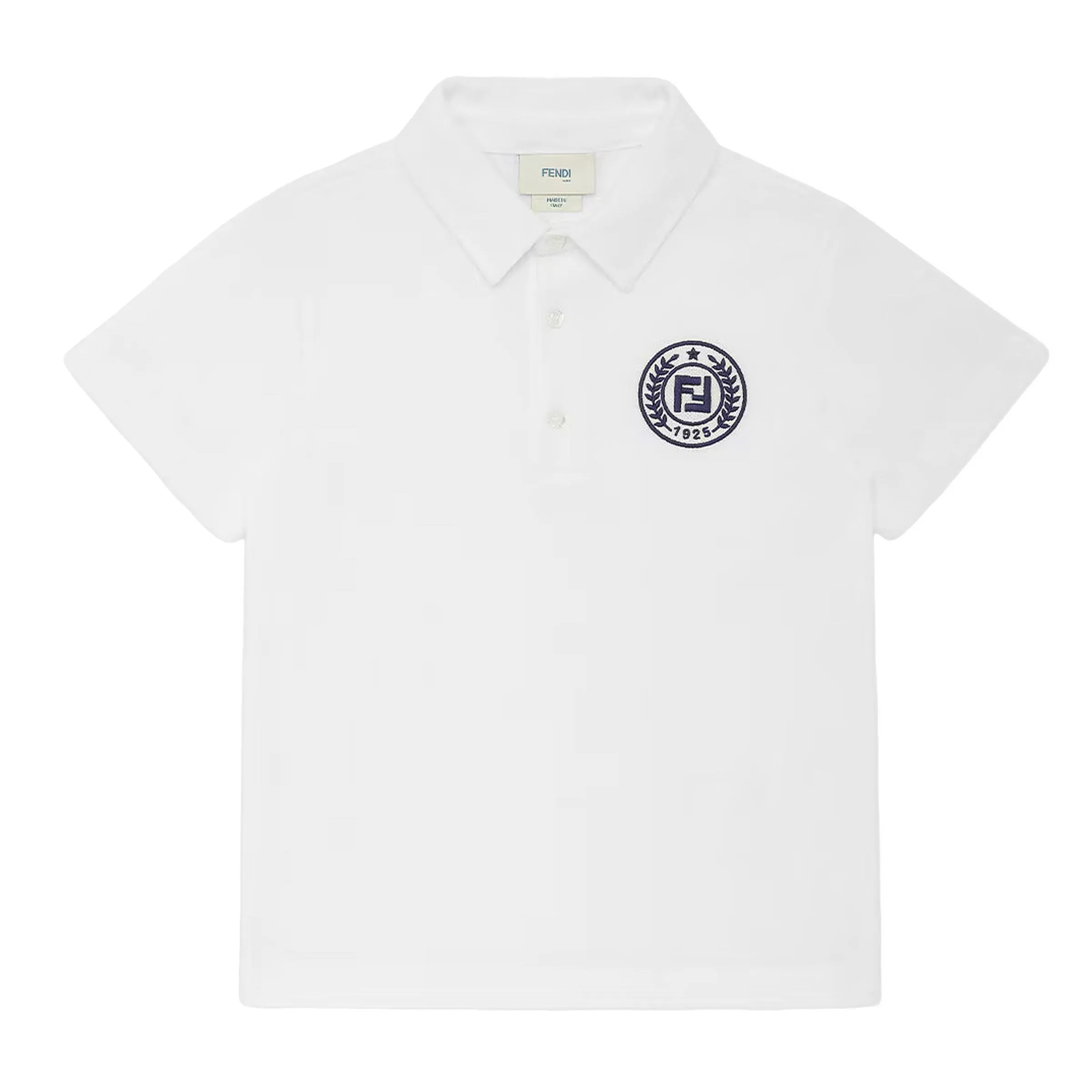 White Logo Polo