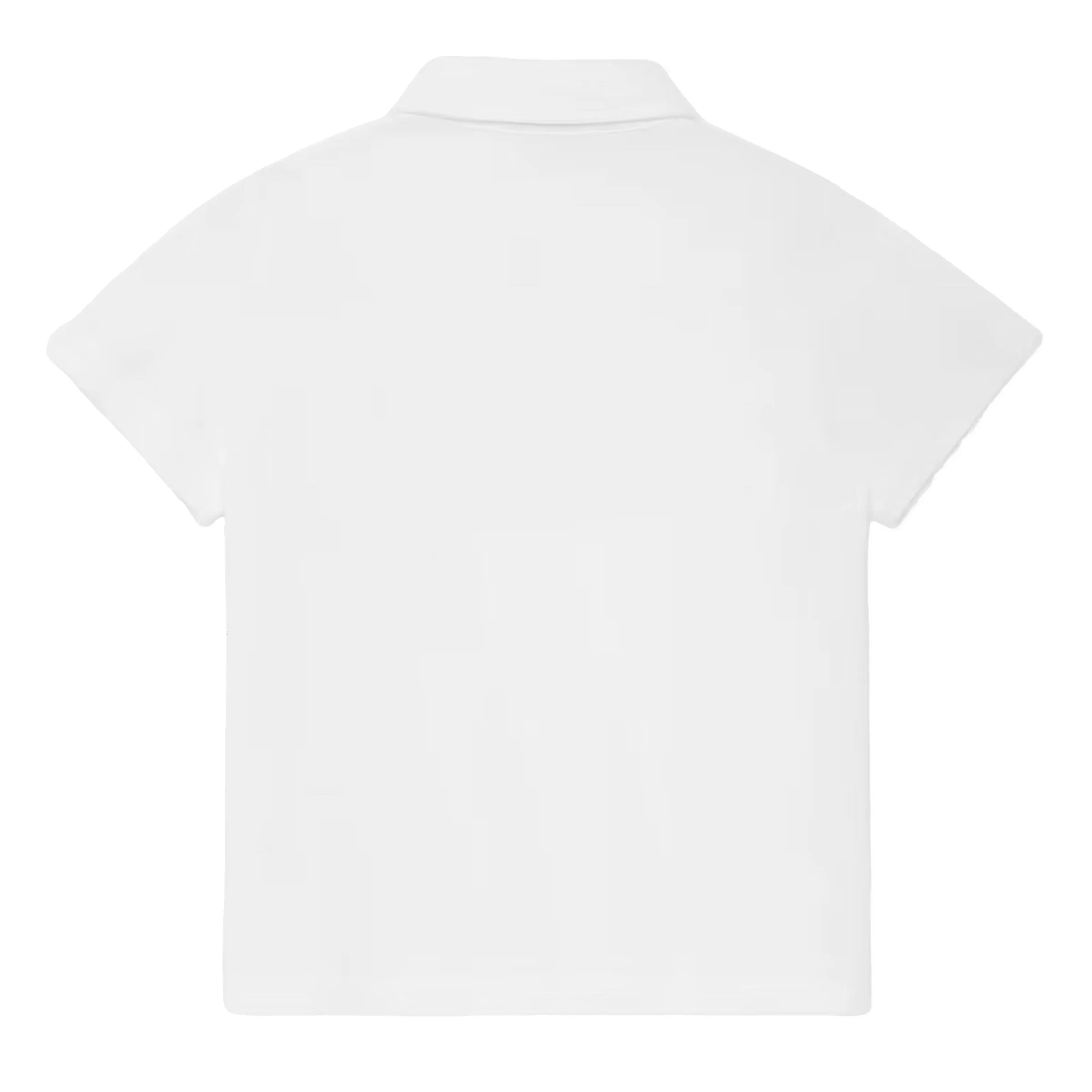 White Logo Polo