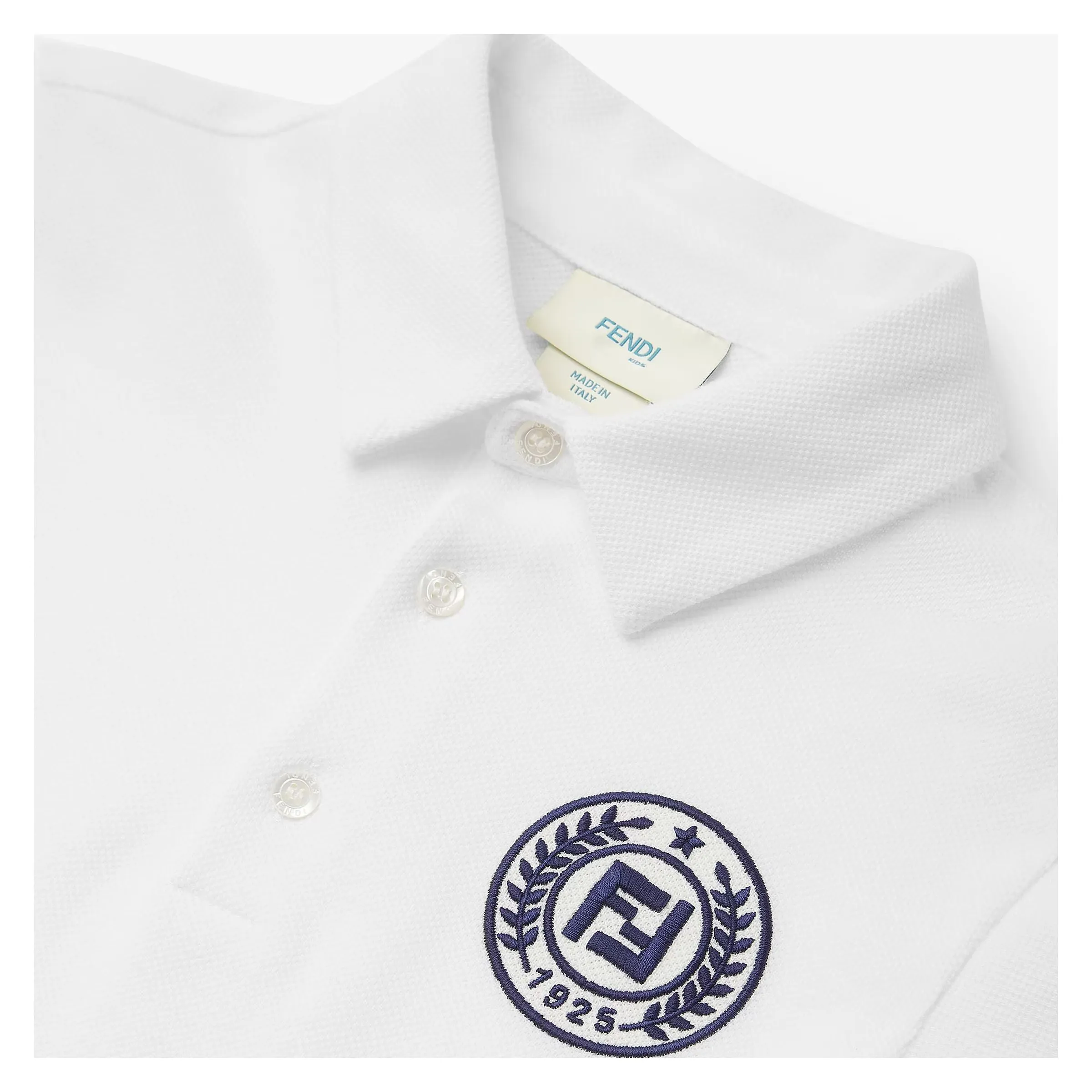 White Logo Polo