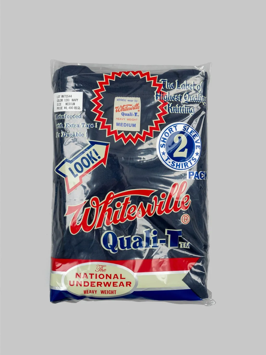 Whitesville Tubular T-Shirt Navy (2 Pack)