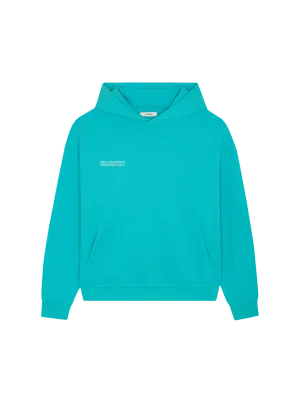 Womens 365 Midweight Hoodie—Ocean Turquoise