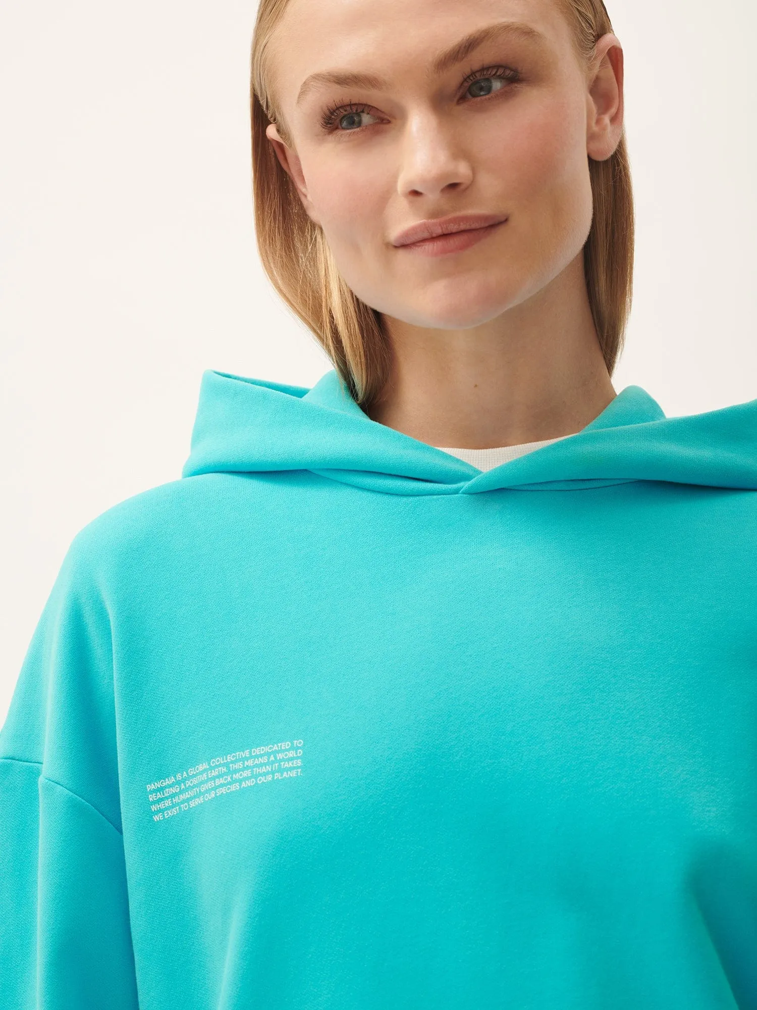 Womens 365 Midweight Hoodie—Ocean Turquoise