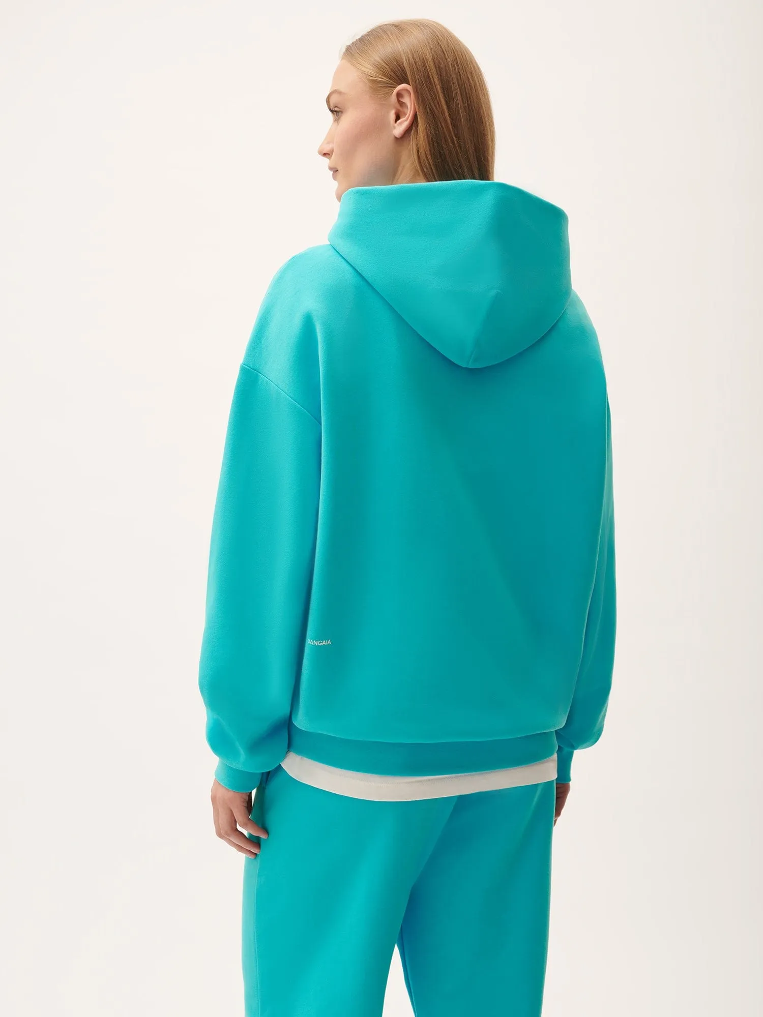 Womens 365 Midweight Hoodie—Ocean Turquoise