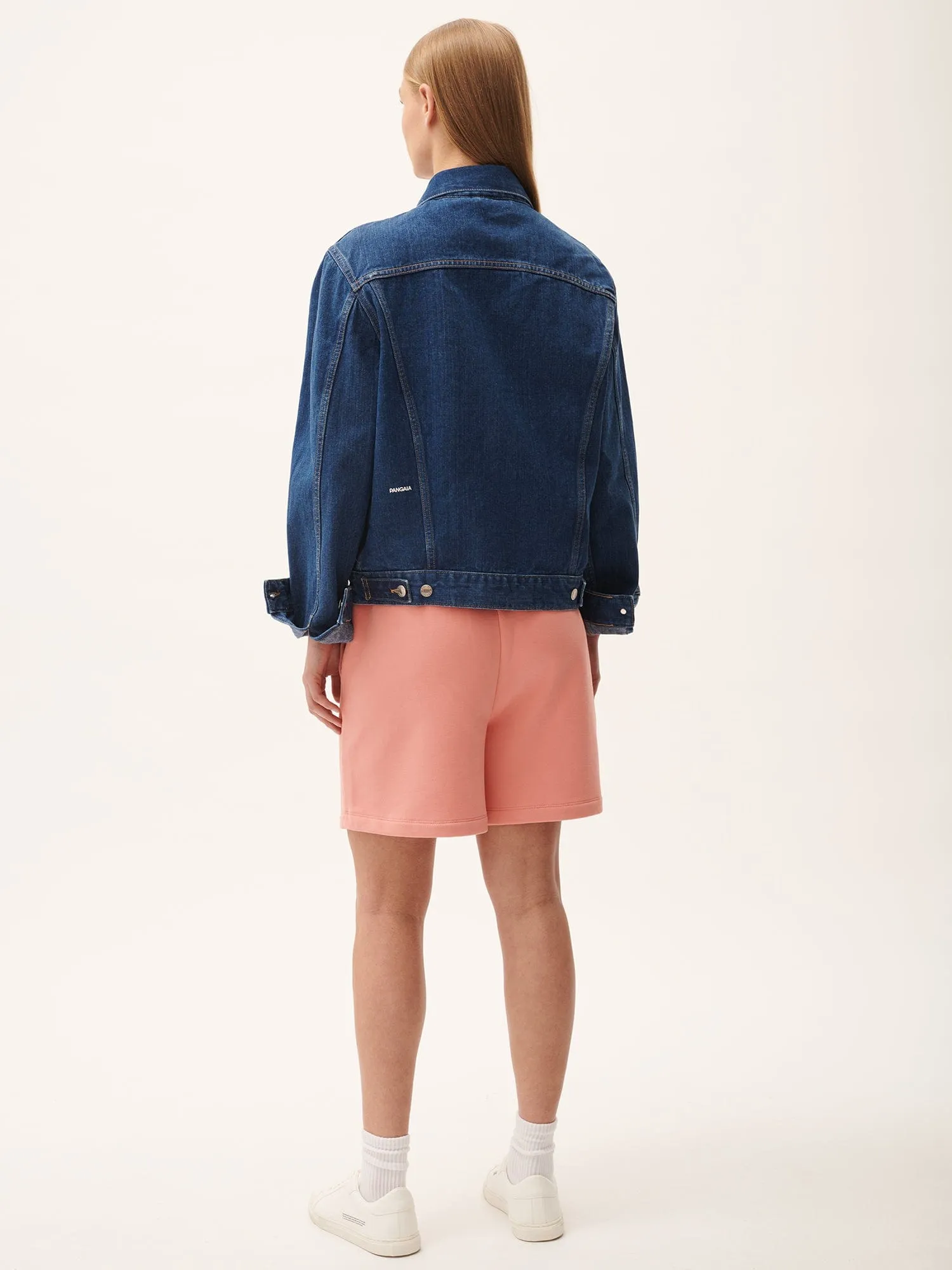 Womens 365 Midweight Mid Length Shorts—Dewy Rose