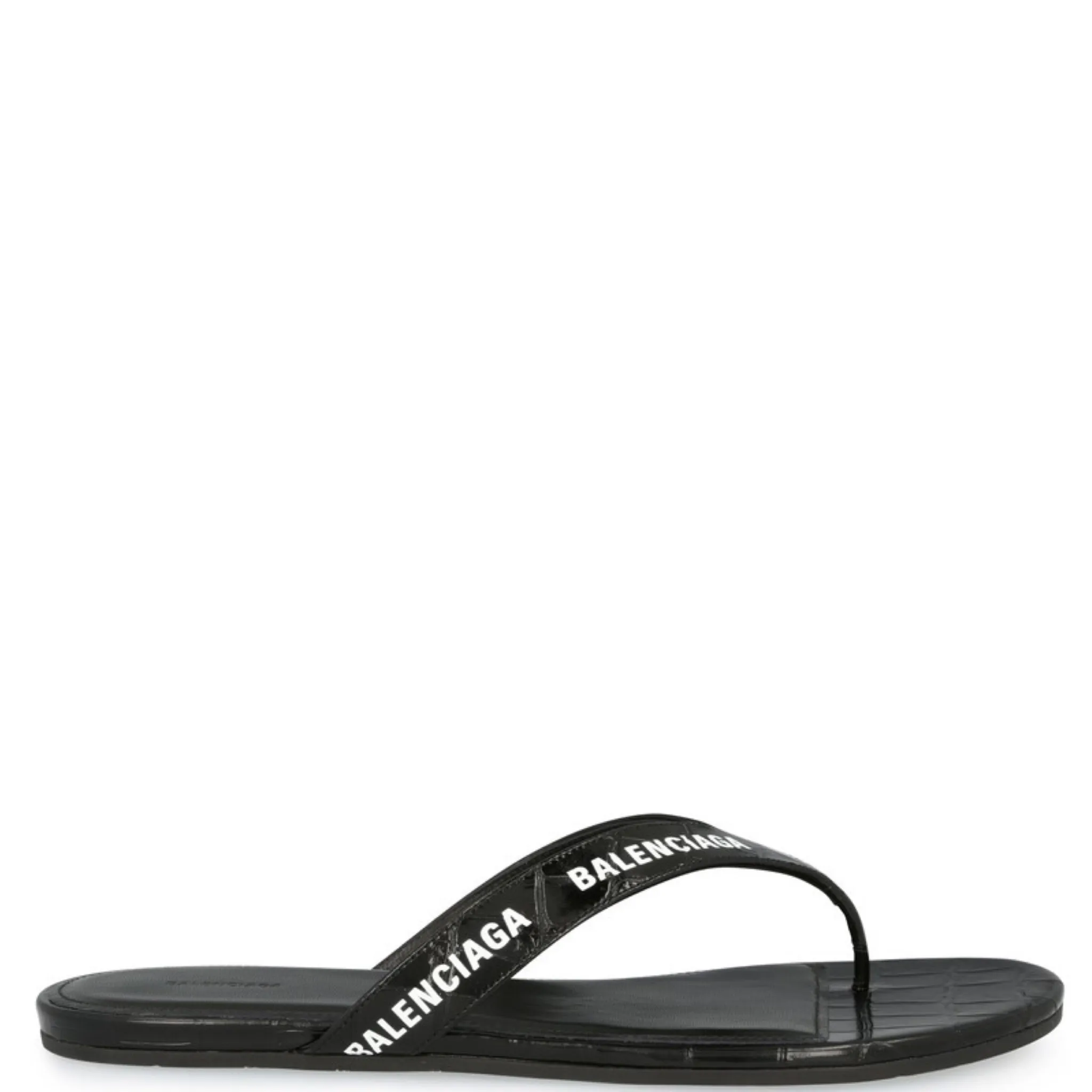 Womens Balenciaga Croc Effect Sandals