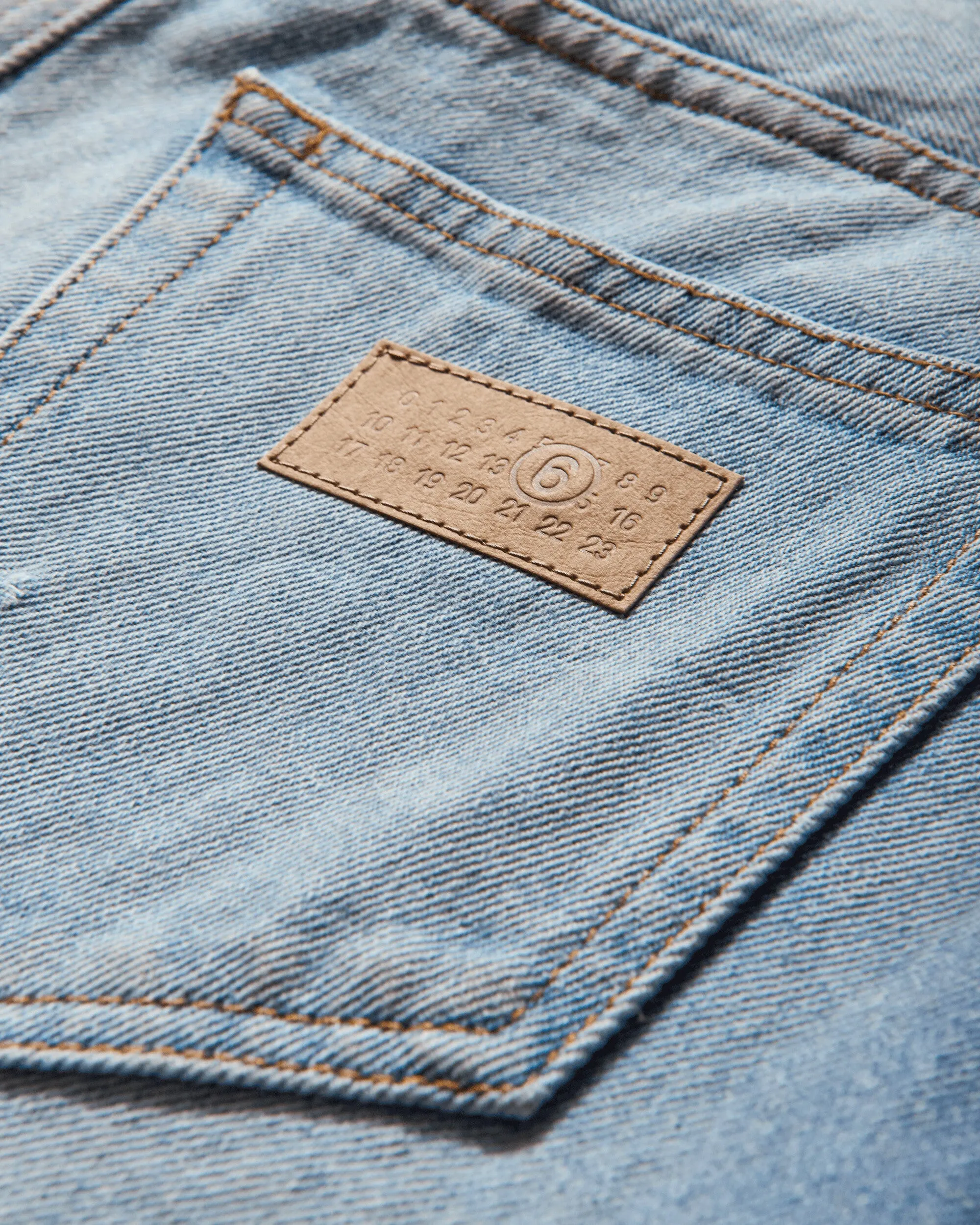 Women's Distressed Denim Skirt Blue