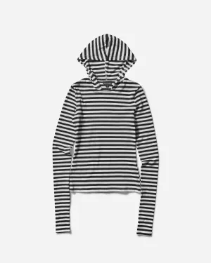 Women's Striped Bella Top Black / White