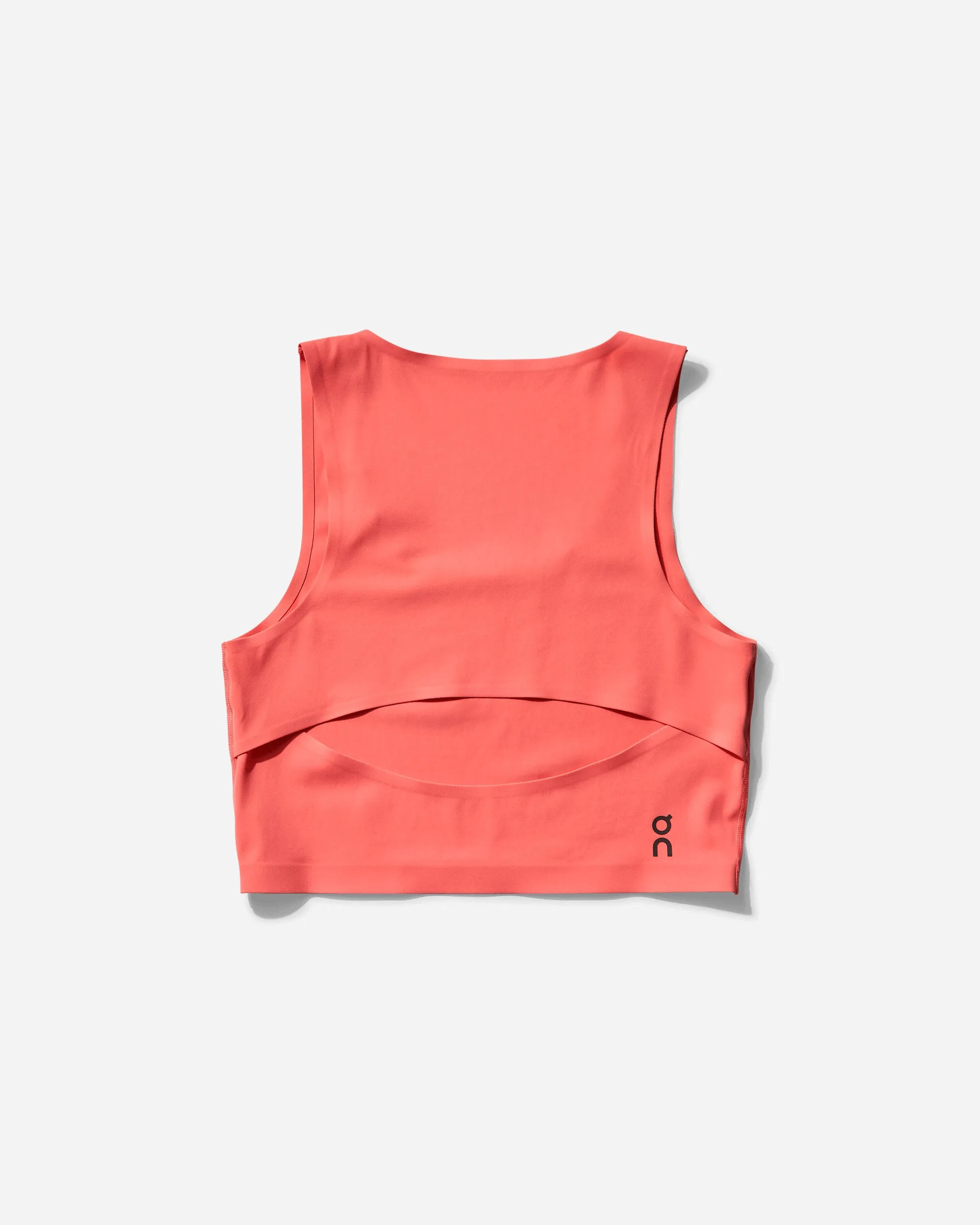 Women's Studio Open Back Crop Top Coral
