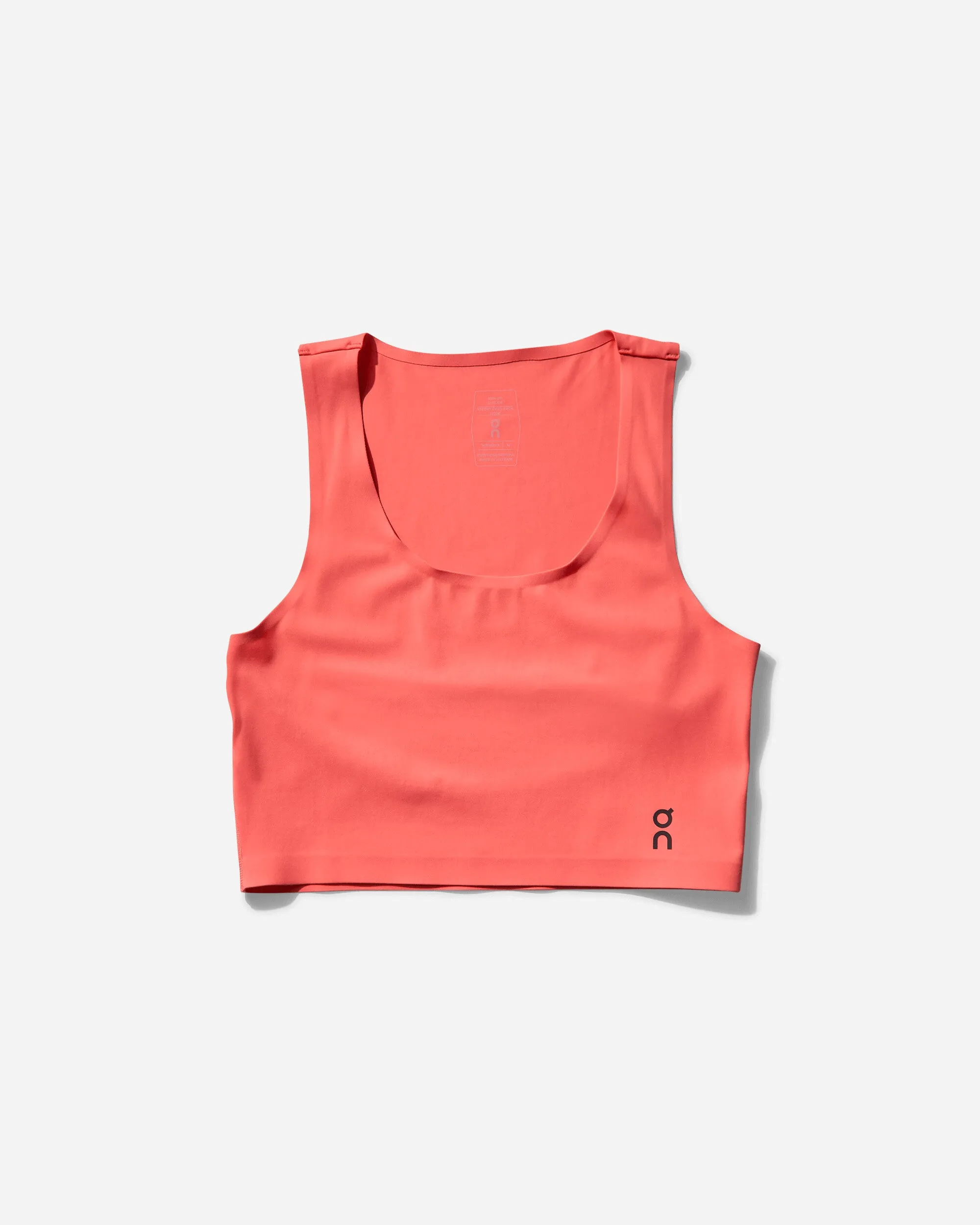 Women's Studio Open Back Crop Top Coral